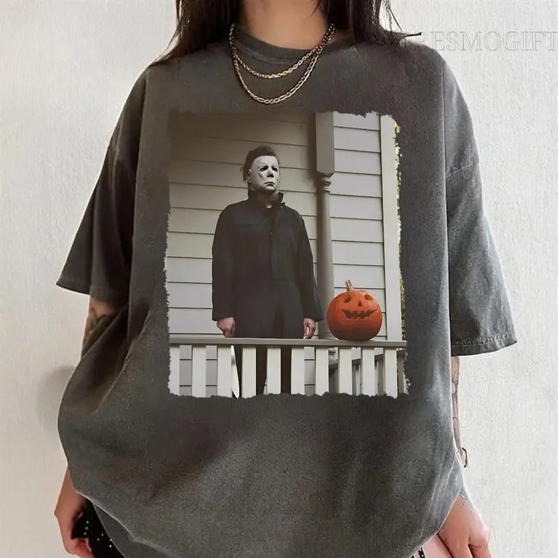 Embrace the Halloween Spirit with This Michael Myers Meme and Ghost Shirt Hoodie, Sweatshirt | PrintMintTees.com