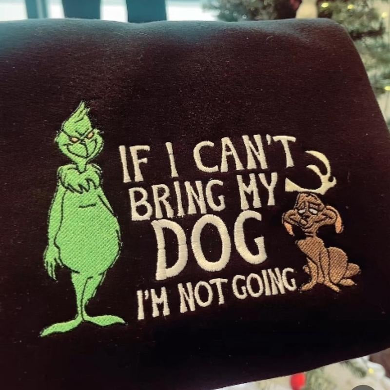 Embroidered dog sweatshirt T-Shirts, Hoodie | PrintMintTees.com
