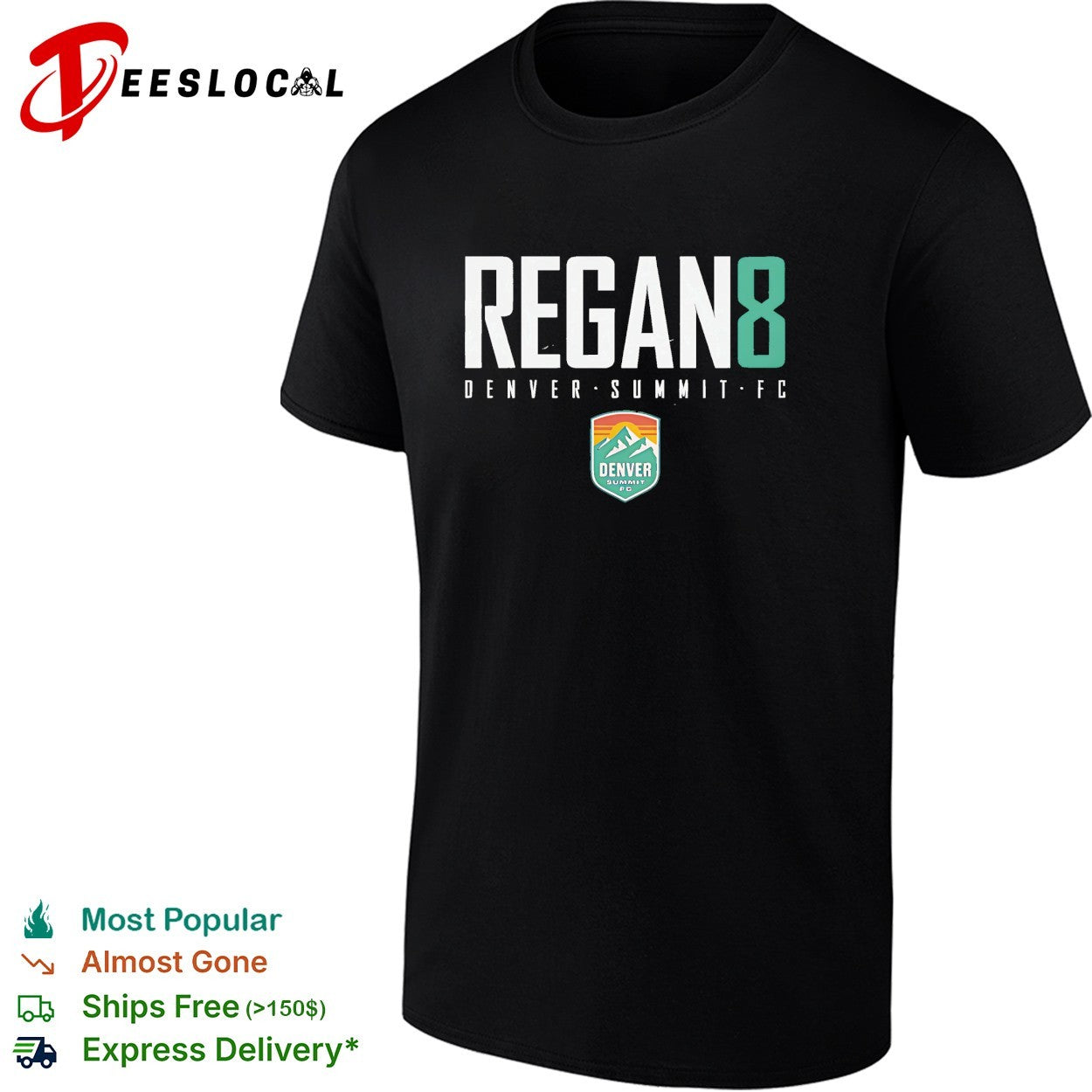 Emma Regan 8 Denver Summit FC professional women’s soccer team shirt