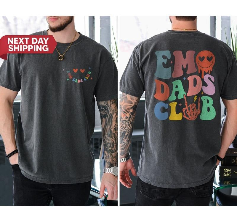 Emo Dads Club  Shirt, Cool Dads Club Sweatshirt, Father's Day Crewneck Hoodie | PrintMintTees.com
