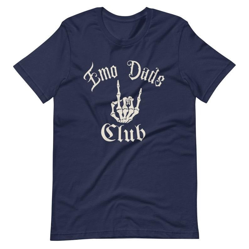 Emo Dads Club Elder Emo Dadlife Unisex t-shirt Skeleton Rock On Hoodie, T-shirt and sweater Sweatshirt | PrintMintTees.com
