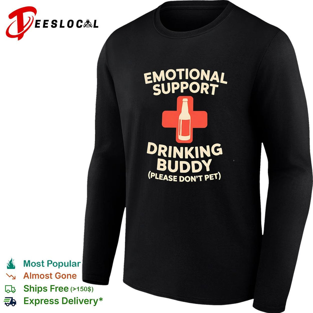 Emotional support drinking buddy vintage shirt