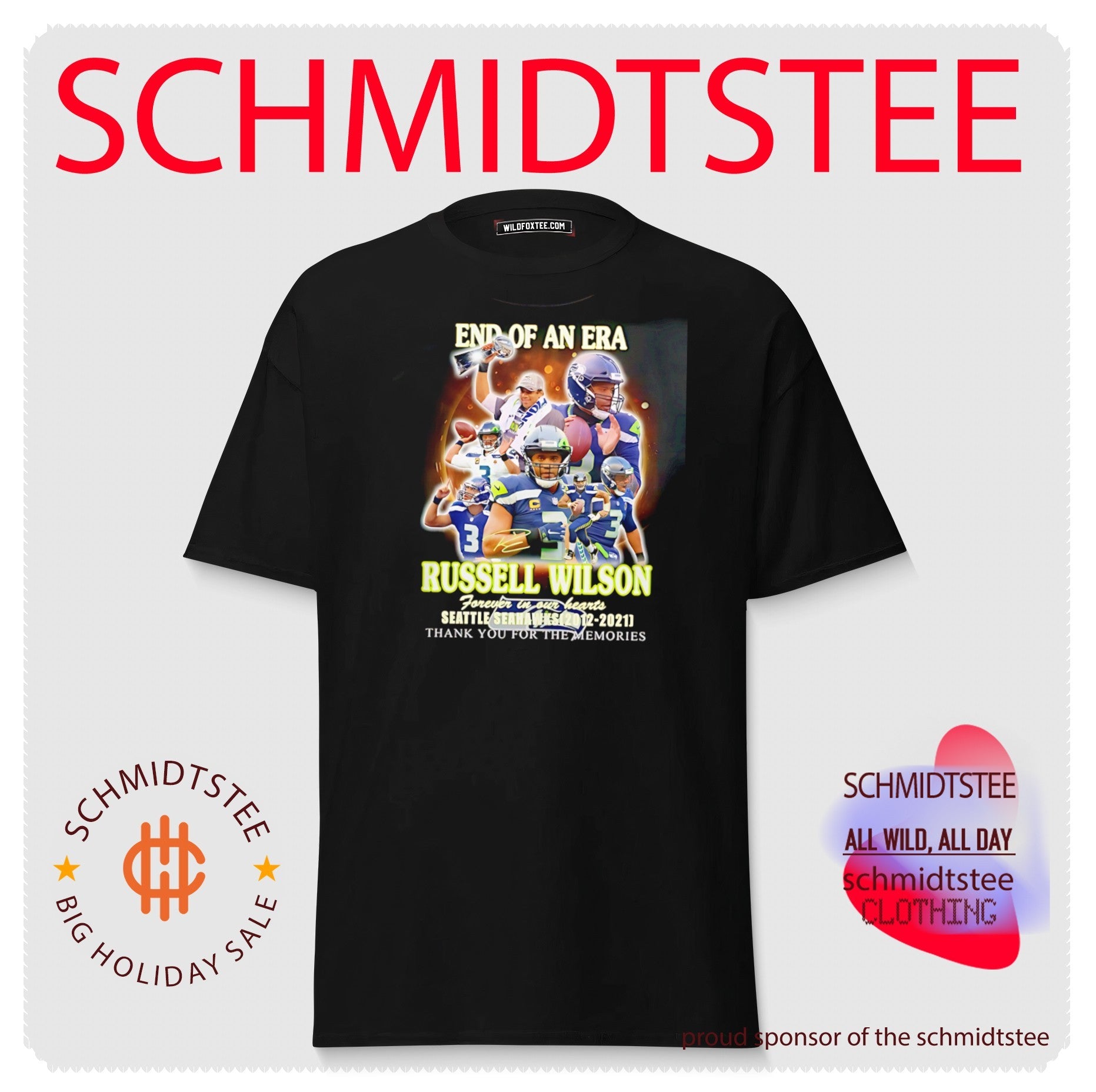 End of an era Russell Wilson forever in our hearts thank you for memories shirt