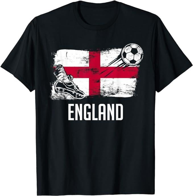 England Shirts, England Flag Soccer T-Shirt Cotton Fashion Casual Classic Hoodie, Sweatshirt | PrintMintTees.com