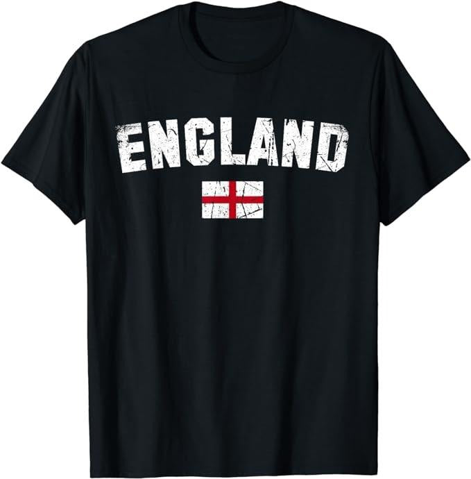 England Shirts, England Flag Vintage T-Shirt Cotton Fashion Casual Classic Hoodie, Sweatshirt | PrintMintTees.com