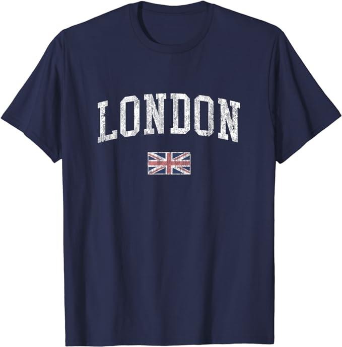 England Shirts, London England T-Shirt Vintage Sports Design British Flag Cotton Fashion Casual Classic Hoodie, Sweatshirt