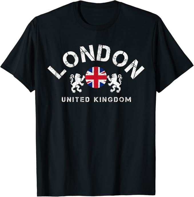 England Shirts, London UK United Kingdom Union Jack England Souvenir Gift T-Shirt Cotton Fashion Casual Classic Hoodie...