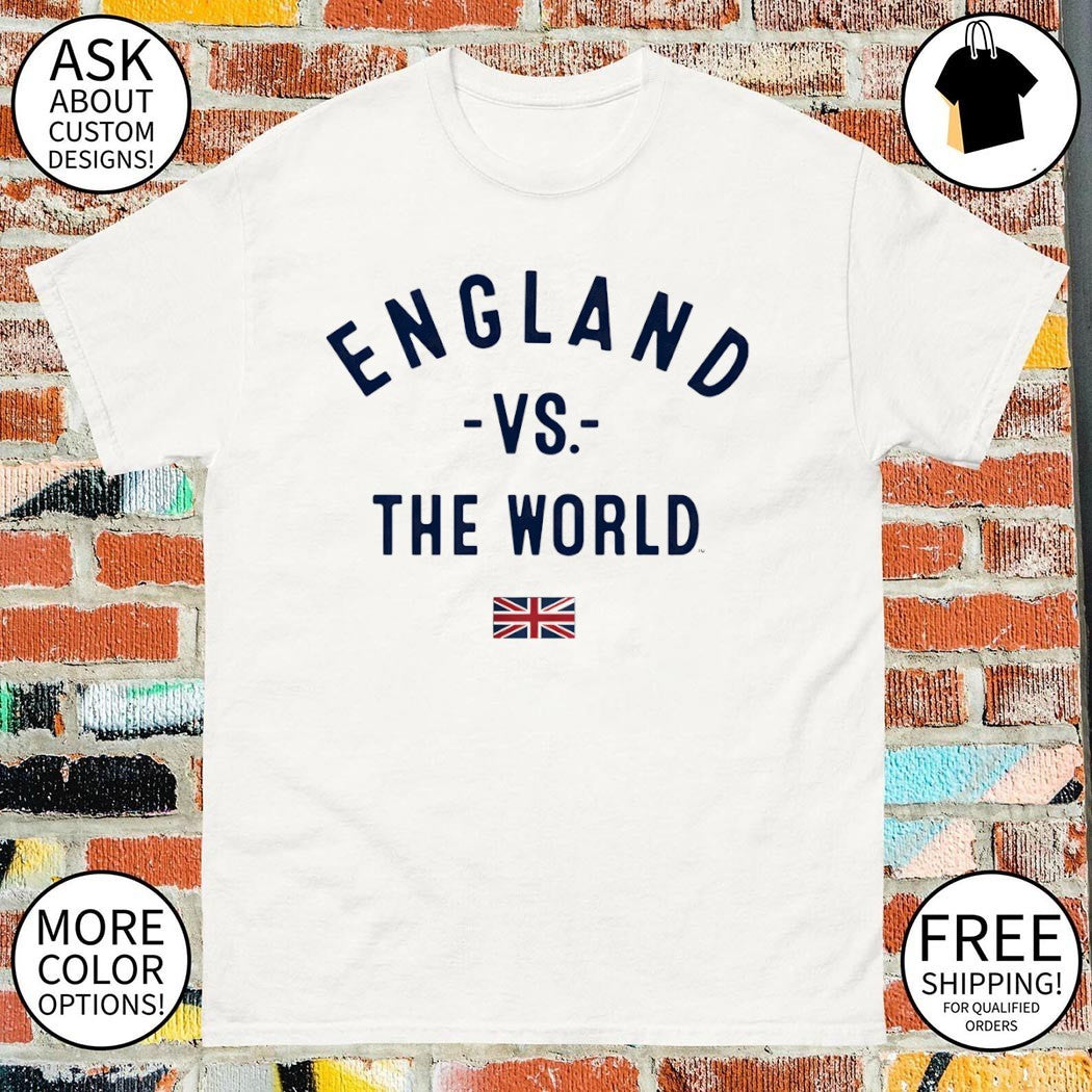 England vs The World England flag shirt