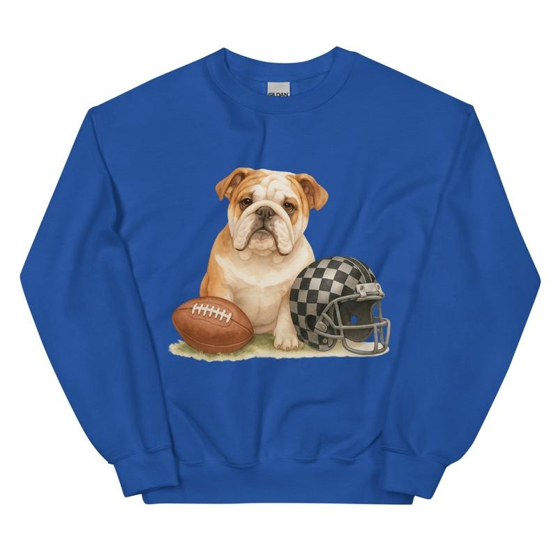 English Bulldog Football Sweatshirt