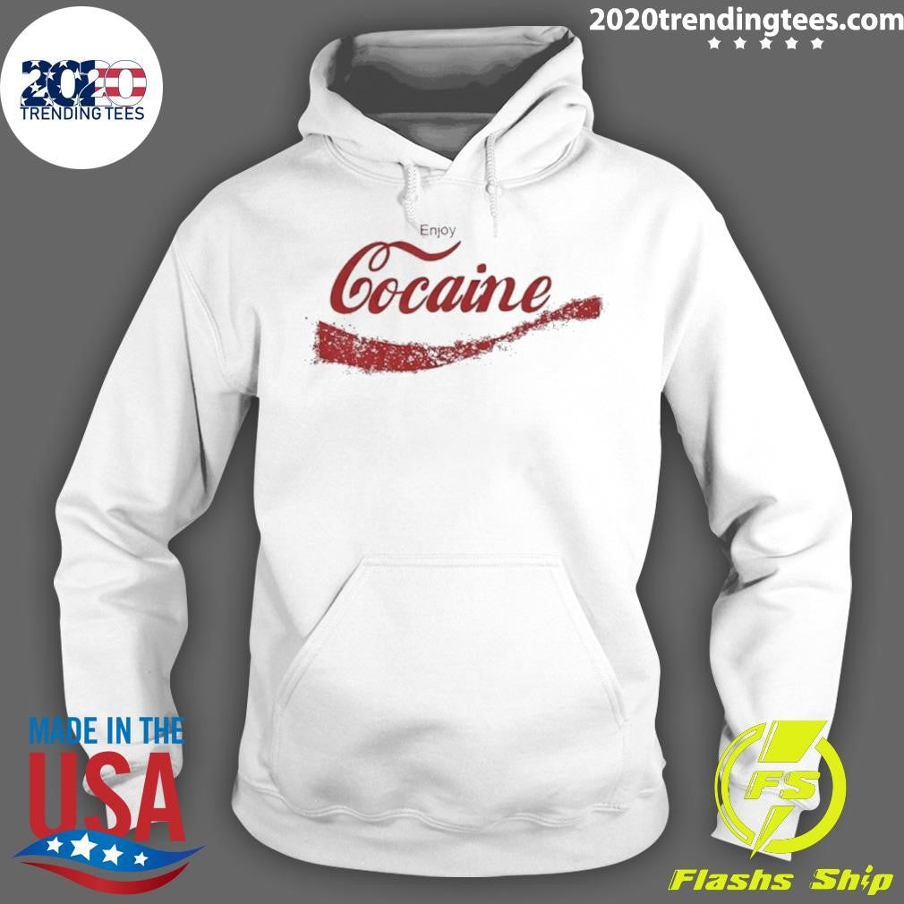 Enjoy Coke Cocaine Coca Cola Parody Logo Shirt