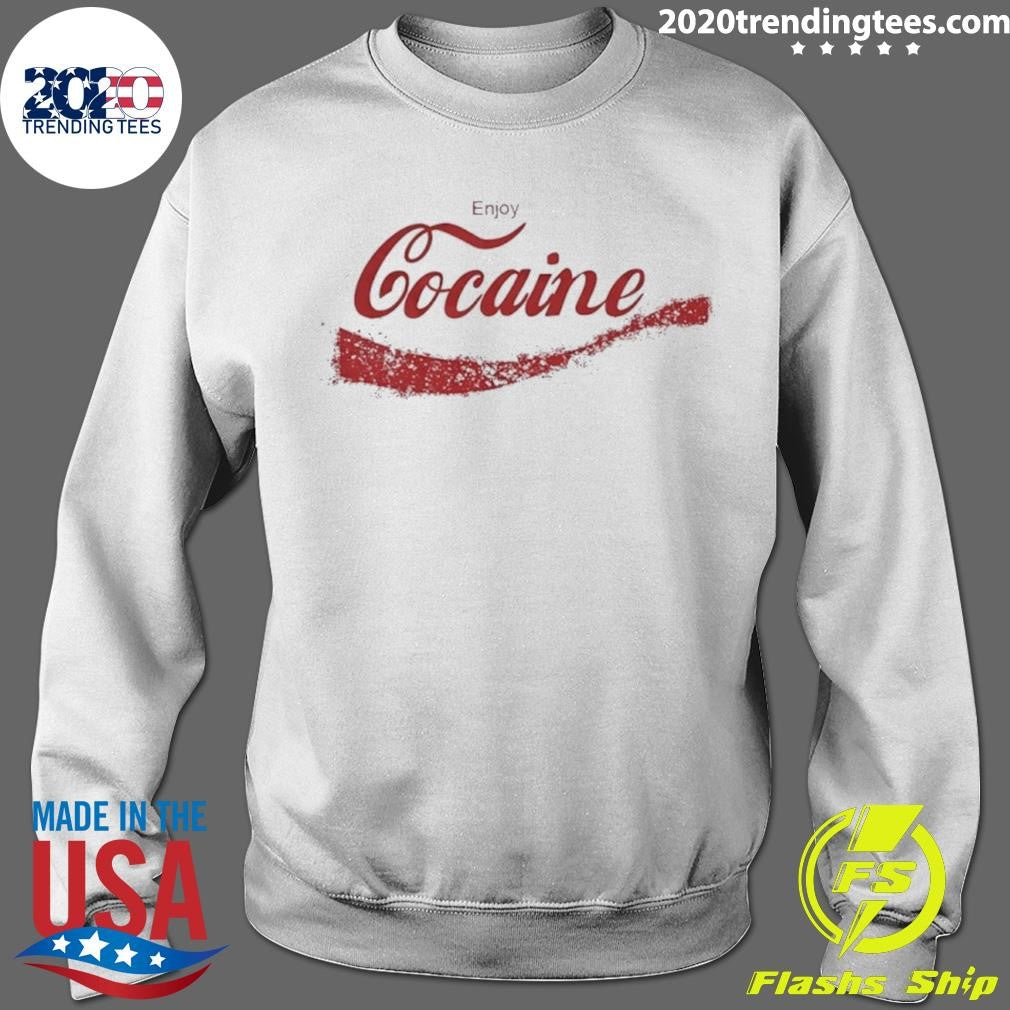 Enjoy Coke Cocaine Coca Cola Parody Logo Shirt