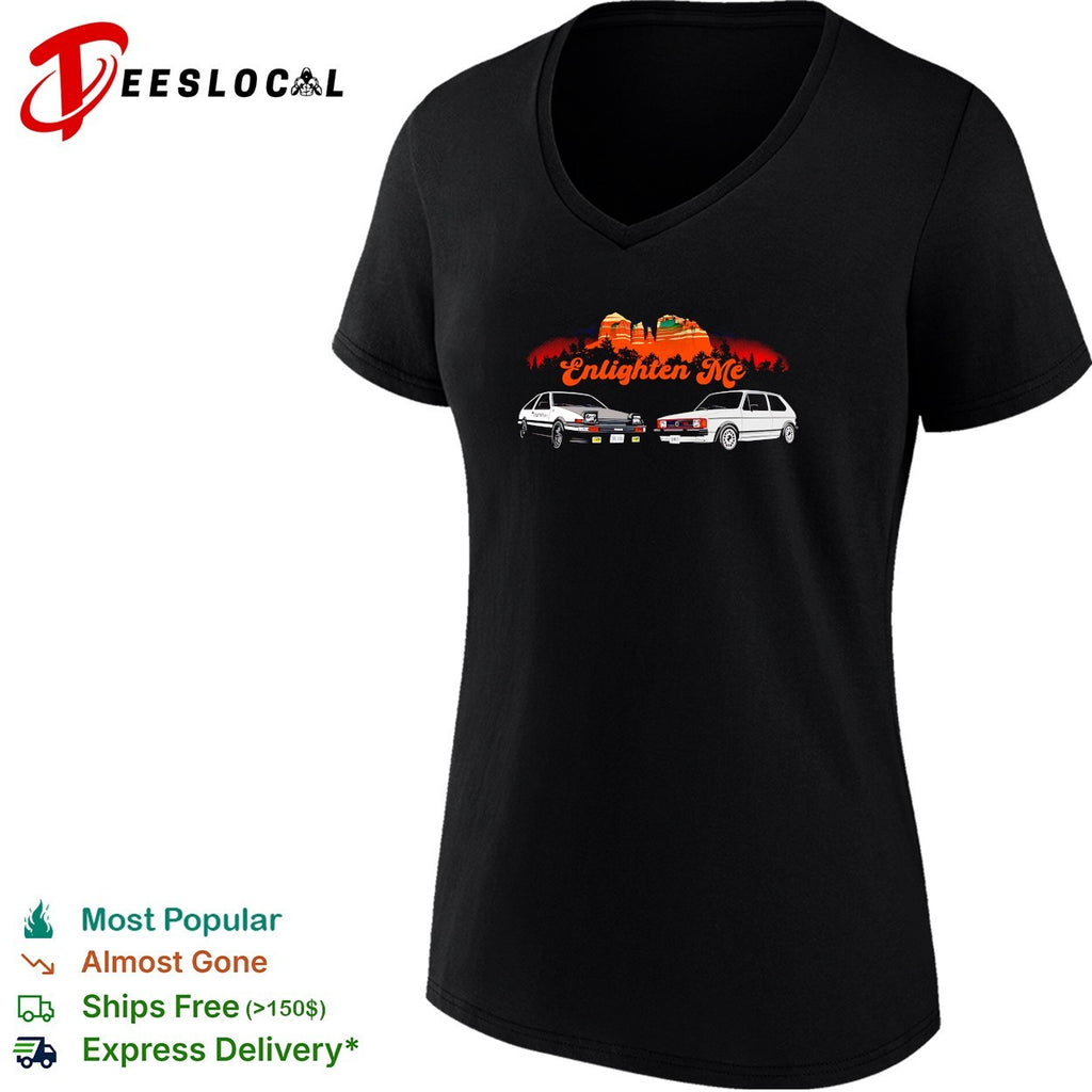 Enlighten me initial d vw gti car shirt
