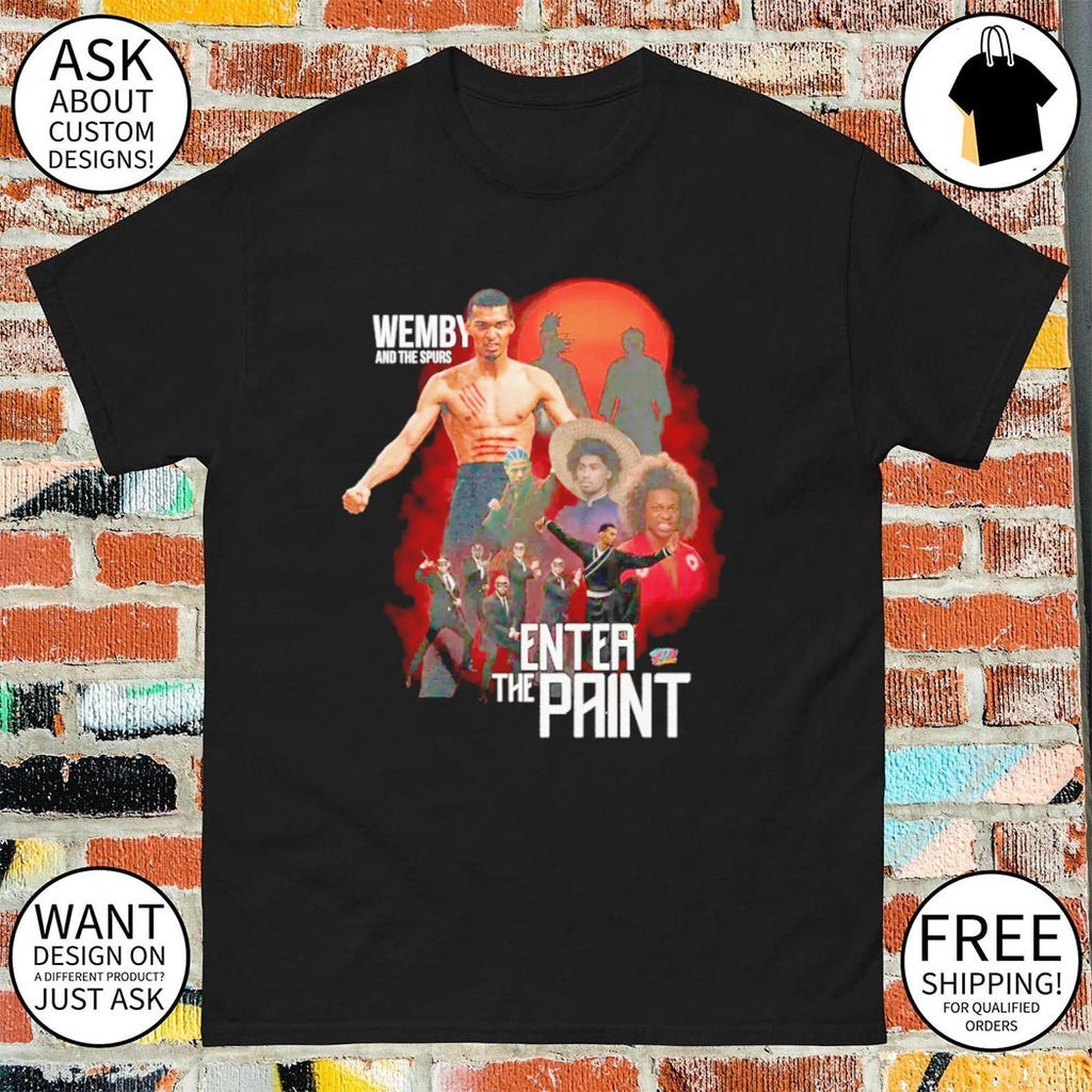 Enter the Paint Kung Fu Parody Victor Wembanyama shirt