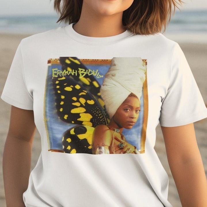 Erykah Badu Shirt, Erykah Badu Tshirt, Erykah Badu Butterfly new design casual unisex tee Hoodie, Sweatshirt