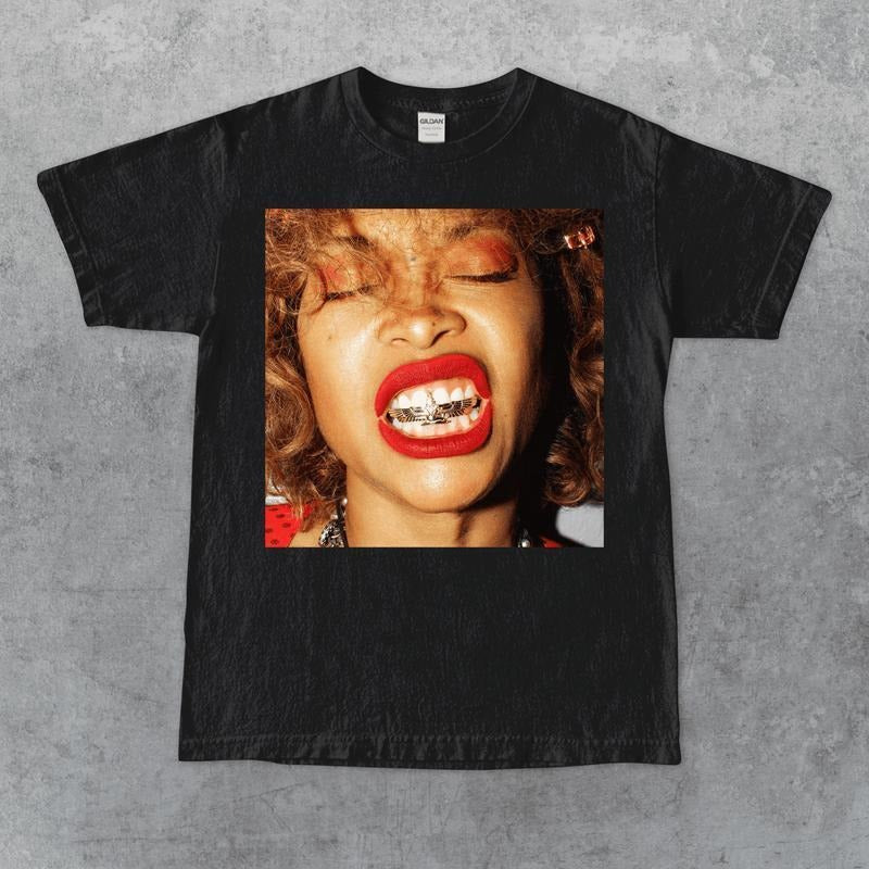 Erykah Badu T-shirt Unisex Cotton Retro 90's Graphic Top Tee Unisex Crewneck Shirt Hoodie Sweatshirt | PrintMintTees.com