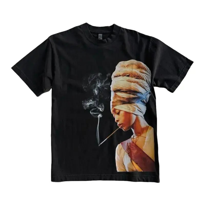 Erykah Badu Vintage Round Neck Style TShirt Hoodie Sweatshirt | PrintMintTees.com