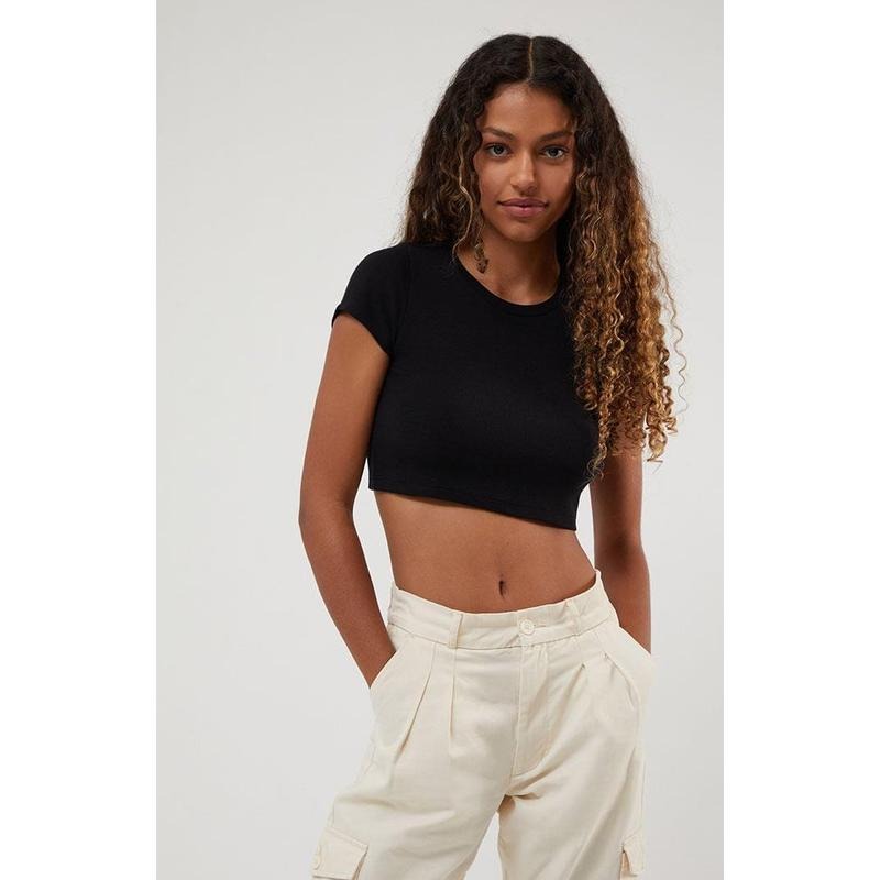 Est. PAC 1980 Hannah Classic Cropped Shirt Hoodie Sweatshirt
