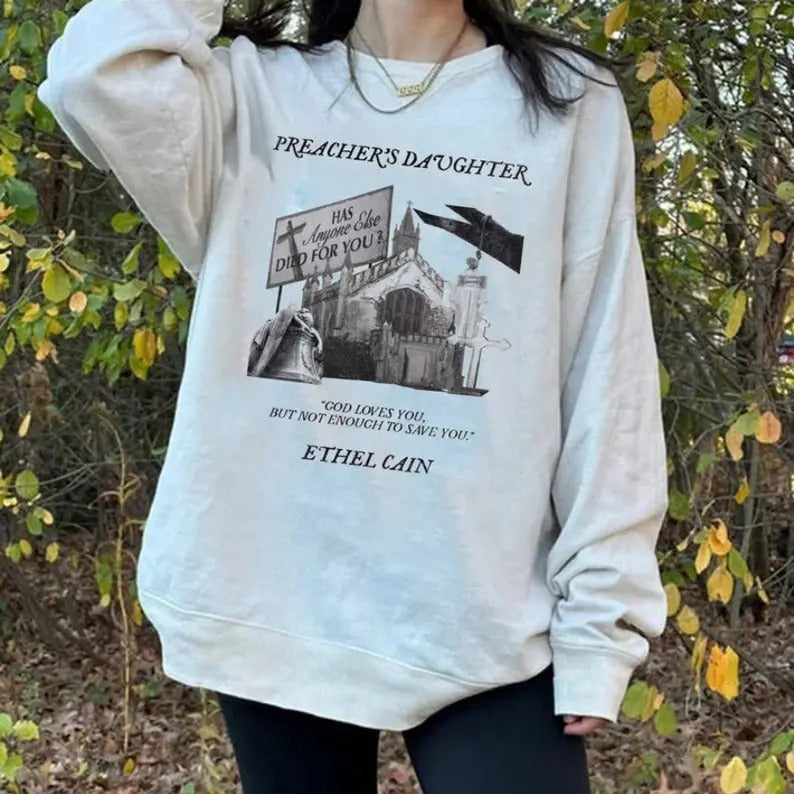 Ethel Cain Preacher's Daughter Crewneck Sweatshirt Shirt Hoodie | PrintMintTees.com