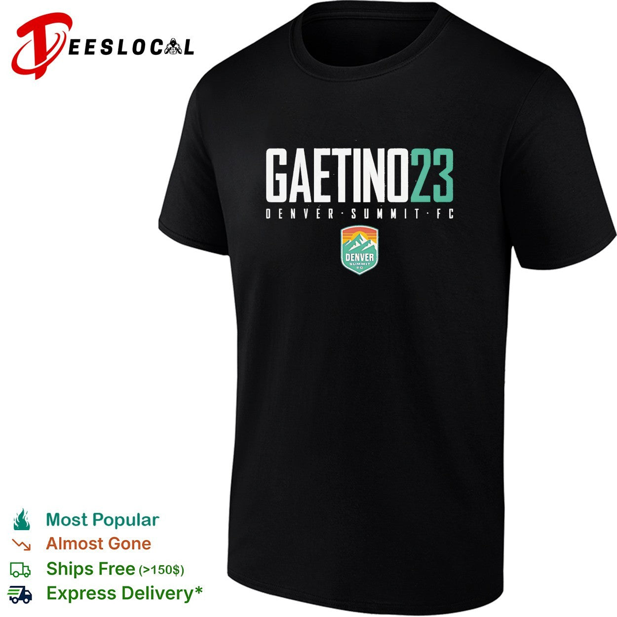 Eva Gaetino 23 Denver Summit FC professional women’s soccer team shirt