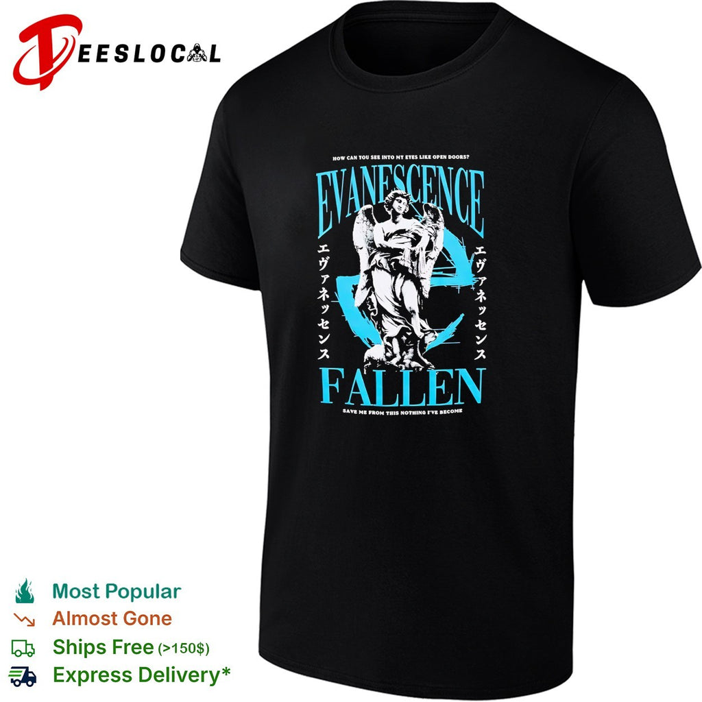 Evanescence Fallen angel statue shirt