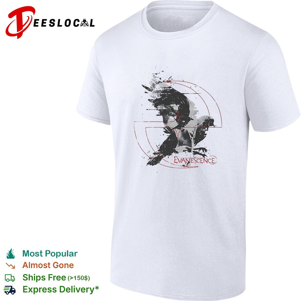 Evanescence raven graphic shirt