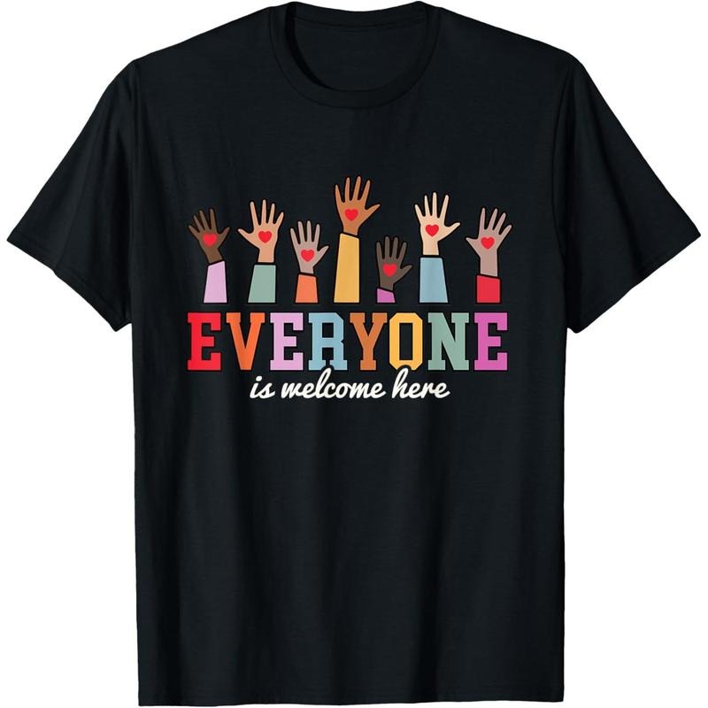 Everyone Is Welcome Here Idaho Teacher T-Shirt Hoodie Sweatshirt | PrintMintTees.com