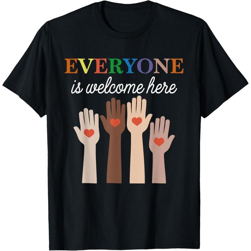 Everyone Is Welcome Here Idaho Teacher T-Shirtstyle{n002}3 Shirt Hoodie Sweatshirt | PrintMintTees.com