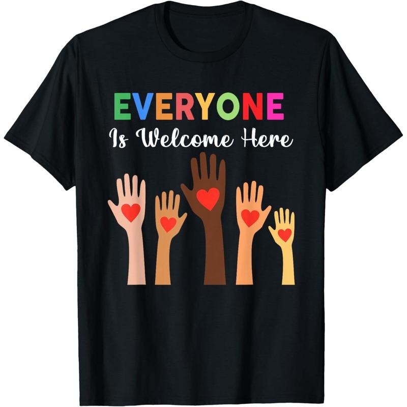 Everyone Is Welcome Here Idaho Teacher T-Shirtstyle{n002}4 Shirt Hoodie Sweatshirt | PrintMintTees.com