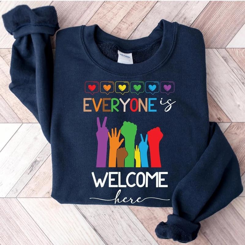 Everyone Is Welcome Here Shirt - Idaho Teacher Equality T-Shirt, Idaho Teacher Shirt, Great Teacher Gift for Any...