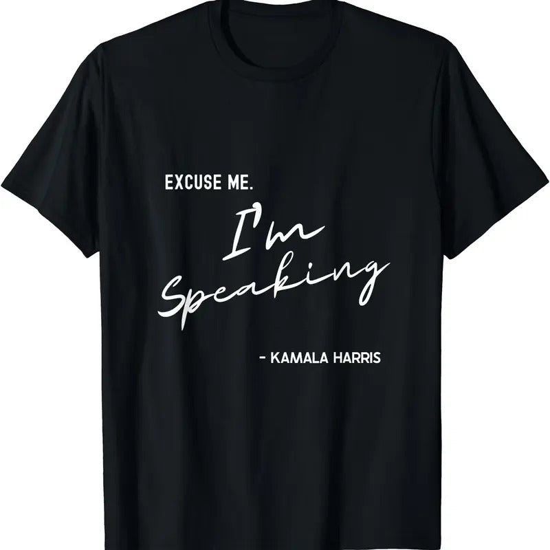 Excuse Me I'm Speaking Kamala Harris International Women Day T-Shirt Hoodie, Sweatshirt | PrintMintTees.com