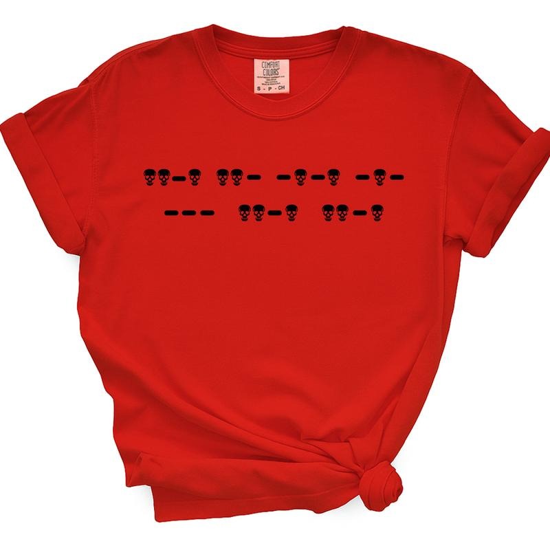 F*ck Off Morse Code TShirt For Women (Skulls) Hoodie Sweatshirt | PrintMintTees.com