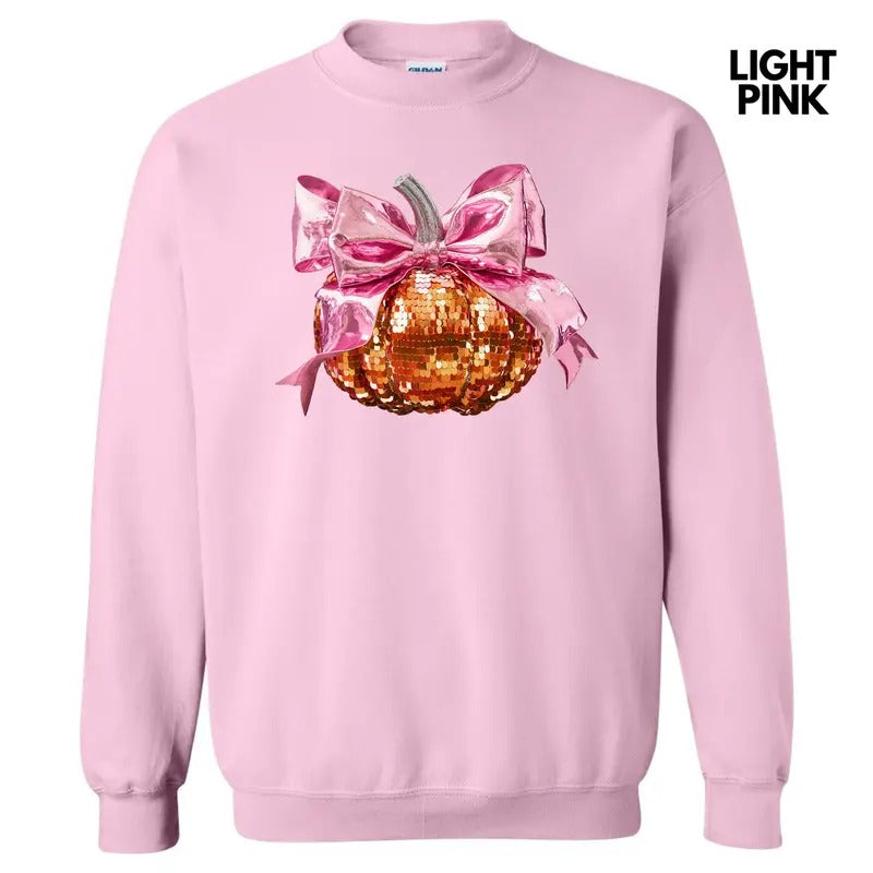 FAKE Sequin Pumpkin Sweatshirt 'NLB' T-Shirts, Hoodie | PrintMintTees.com