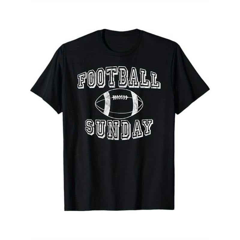 FOOTBALL SUNDAY T Shirt Men Women Vintage Retro Tee T-Shirt, 100% Cotton, Halloween Thanksgiving Christmas Gift for Men...
