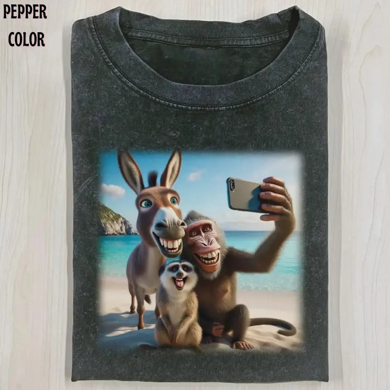 FUNNY FRIENDS SHIRT, Animal Funny Vintage graphic 90' Graphic tee Womenswear Top Hoodie Sweatshirt | PrintMintTees.com