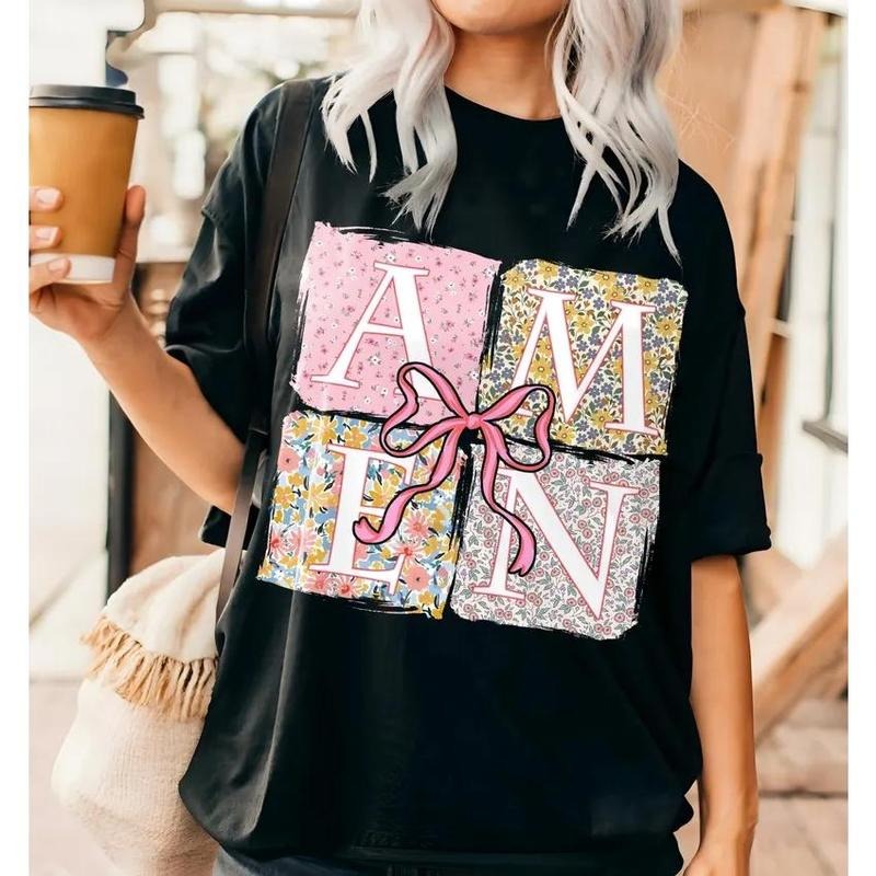 Faith - inspired and Stylish T - Shirt: Affirm Your Belief with the "AMEN" Design