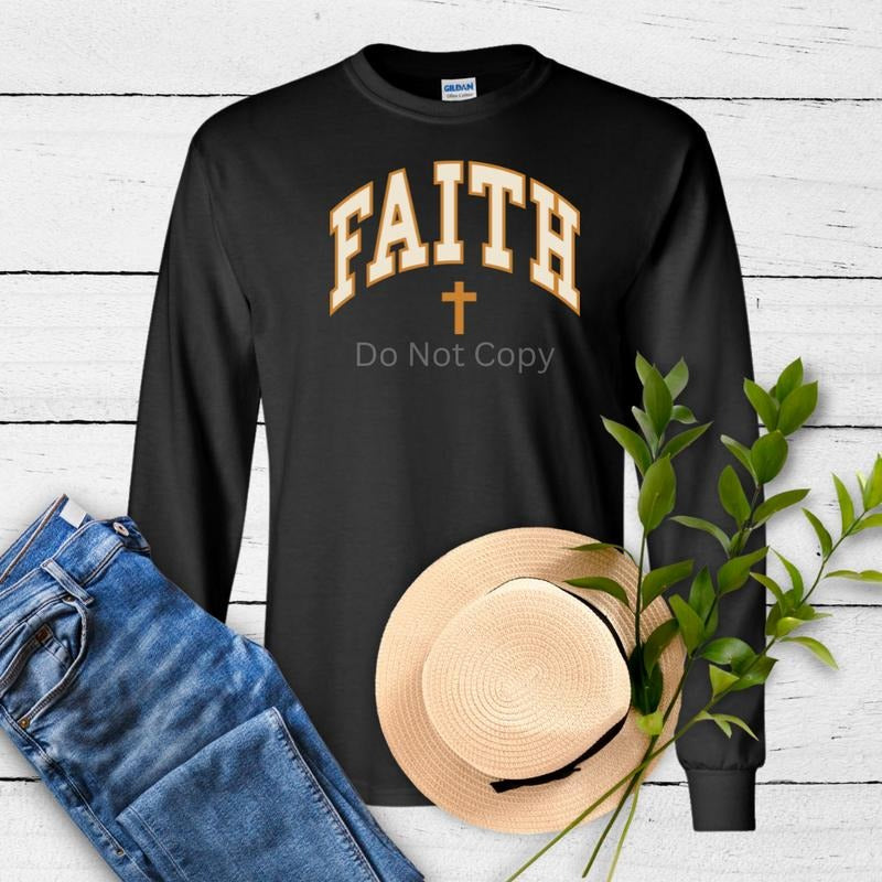 Faith DTF Transfer ONLY -This is NOT a T Shirt Hoodie Sweatshirt | PrintMintTees.com