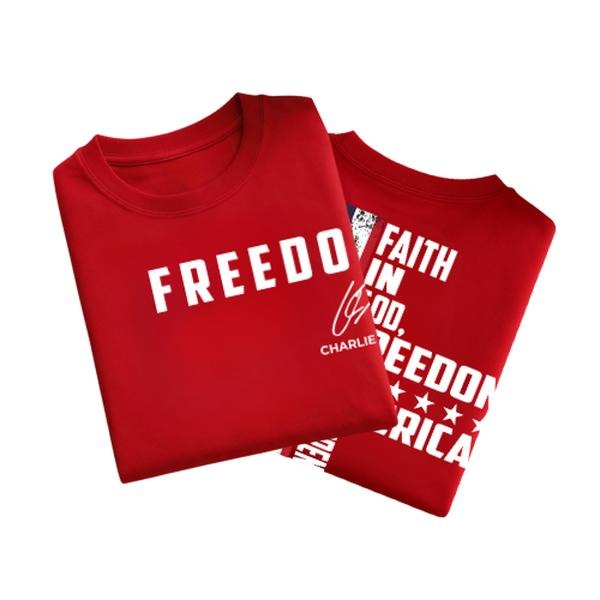 Faith In God Freed0m For America Shirt, Christian Cross American Flag Tee, Patriotic T-Shirt, Religious Freed0m Graphic...