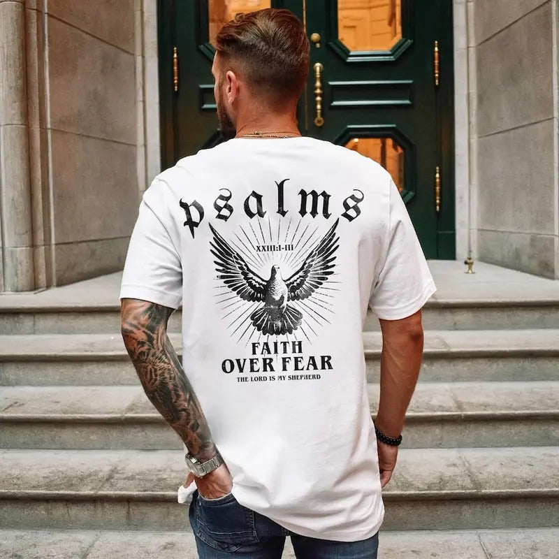 Faith Over Fear Christian Crewneck Christian Shirt Christian Streetwear Cotton Menswear Hoodie Sweatshirt | PrintMintTees.com