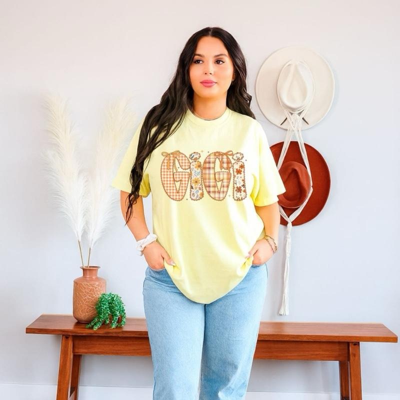 Fall Pattern Name Graphic T-Shirt - Yellow Color with Unique Design Elements Hoodie, Sweatshirt | PrintMintTees.com