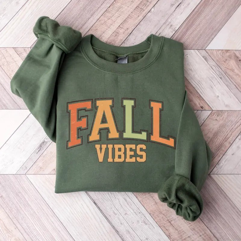 Fall Vibes Sweatshirt, Autumn Fall Halloween Sweatshirt, Fall Sweatshirt, Fall Leopard Sweatshirt, Fall Time Sweatshirt,...