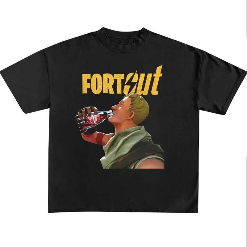 Fallout X Fortnite Tee, Funny Fortnite Shirt, Nuka Cola Shirt, Fortnite Game Shirt, Fallout Shirt, Funny Meme Tee, Gift...