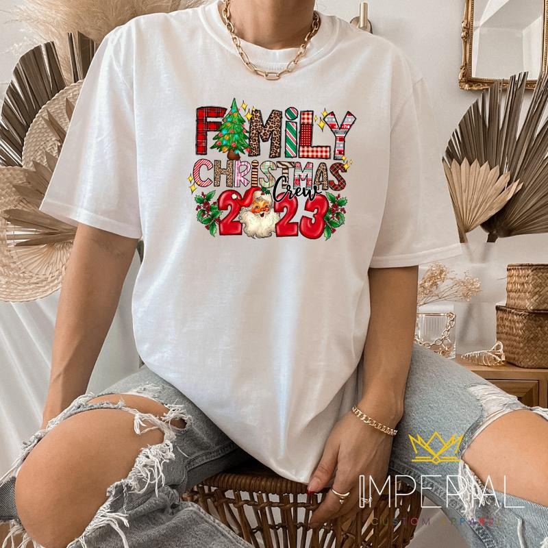 Family Christmas 2023 T-Shirt, Cute Christmas Shirt, Matching Family Christmas Tees Hoodie Sweatshirt | PrintMintTees.com