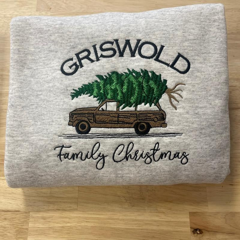 Family Christmas embroidered sweatshirt T-Shirts, Hoodie | PrintMintTees.com