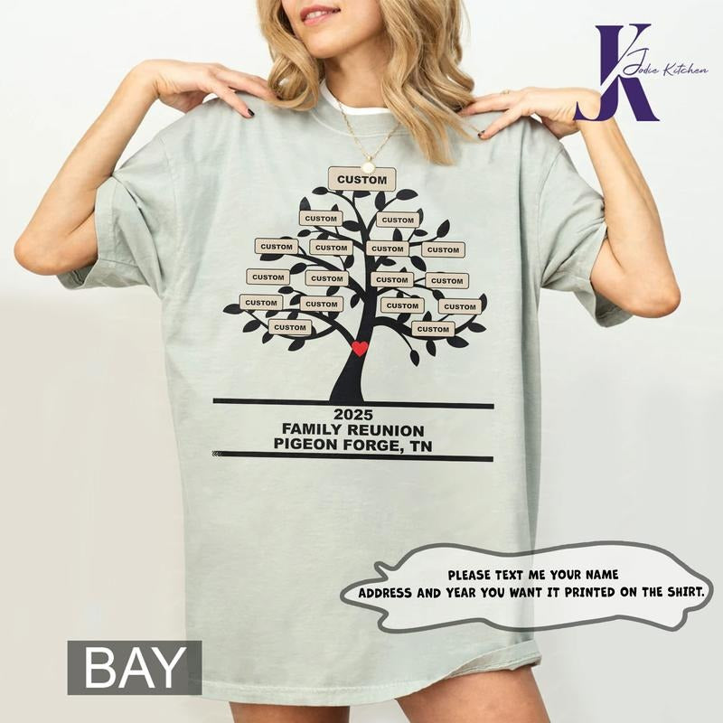 Family Reunion Shirts, Custom Family Reunion Shirt, Family Name Shirt, Family Shirts, Family Tree Shirt, Personalized...