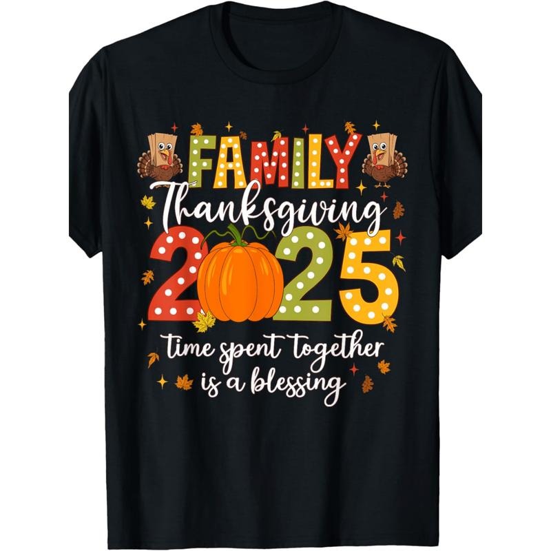 Family Thanksgiving 2025 Thanksgiving Crew Turkey Matching T-Shirt Suitable for men and women Hoodie Sweatshirt