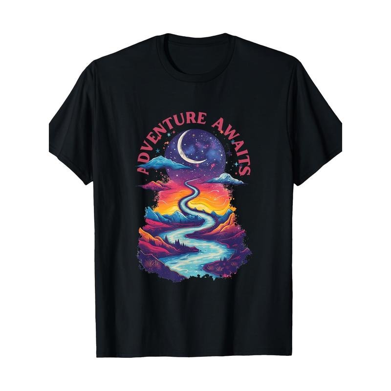 Fantastic Landscape Adventure Waiting Men's T-shirt -100% cotton Made in USA Hoodie Sweatshirt | PrintMintTees.com