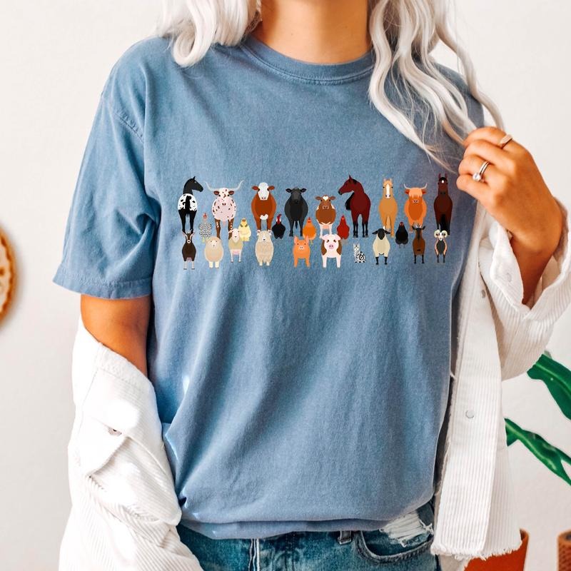 Farm Animals Lover T Shirtstyle{N002}2 T-Shirts, Hoodie, Sweatshirt