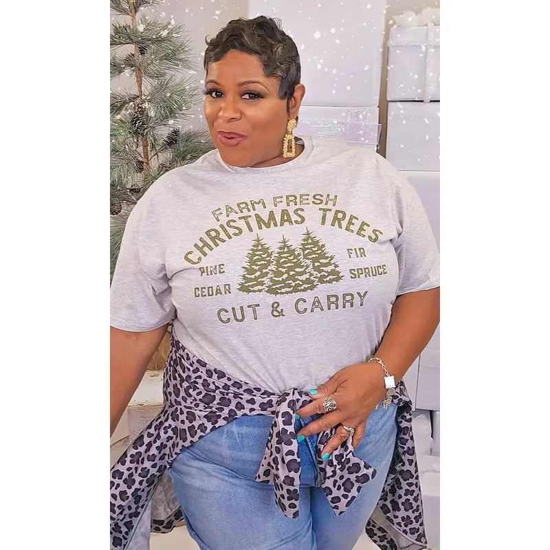 Farm Fresh Christmas Trees Graphic T-Shirt Hoodie Sweatshirt | PrintMintTees.com