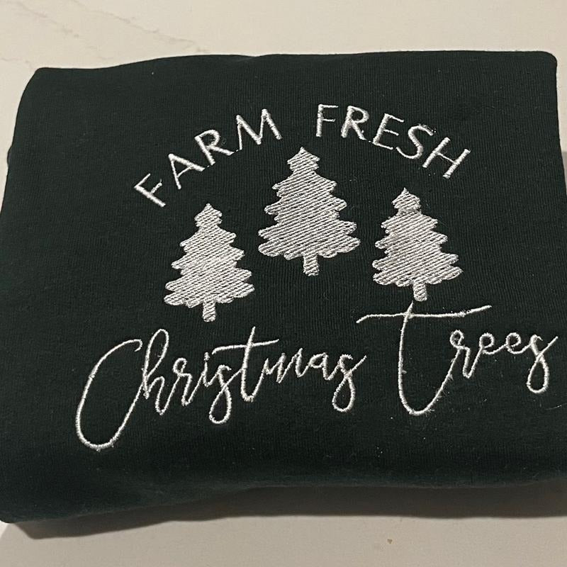 Farm fresh Christmas trees sweatshirt T-Shirts, Hoodie | PrintMintTees.com