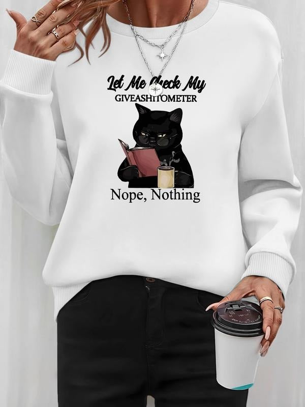 Fashion Casual Long Sleeve Round Neck Pullover Sweatshirt with Letter Print, Choose From 9 Colors for Fall & Winter,...